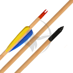 Doğal Tüylü Ahşap Ok (Hindi Tüylü)