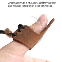 Deri Zihgir Koyu Kahverengi - 160 cm'den kısa