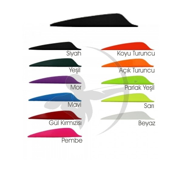 Flex-Fletch 1.87'' Tüy Vanes No Prep 187 Shıeld 102567