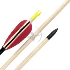 Çam Ok Geleneksel Plastik Gezli - Ahşap Ok