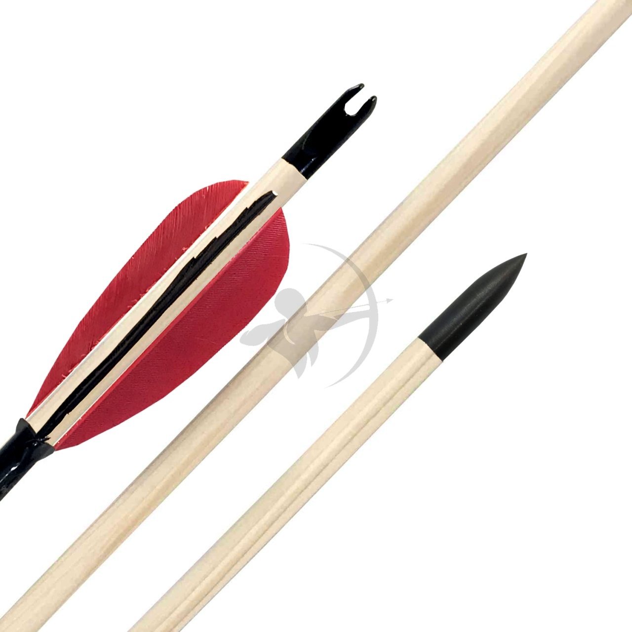 Çam Ok Geleneksel Plastik Gezli - Ahşap Ok